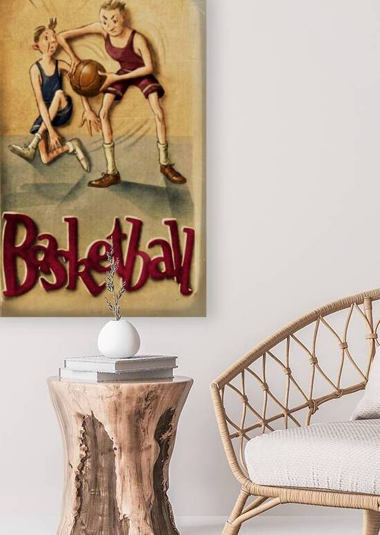 1920s Basketball Viewfinder Slide Art by Row One Brand