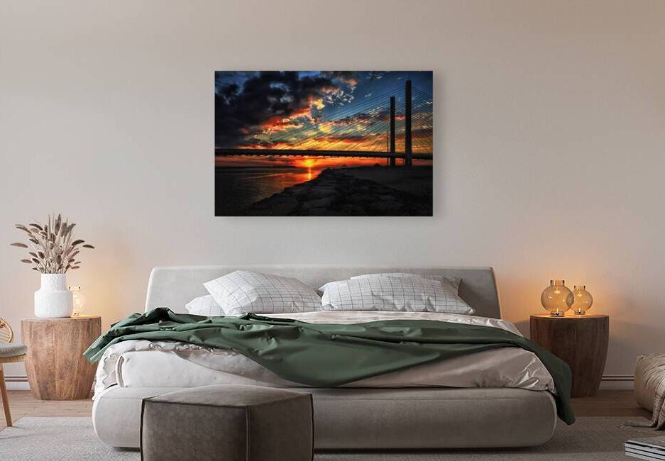 Sunset Bridge at Indian River Inlet by Bill Swartwout Photography