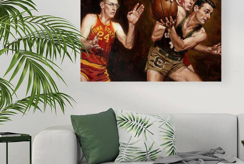 1950s Iowa State Basketball Art by Row One Brand