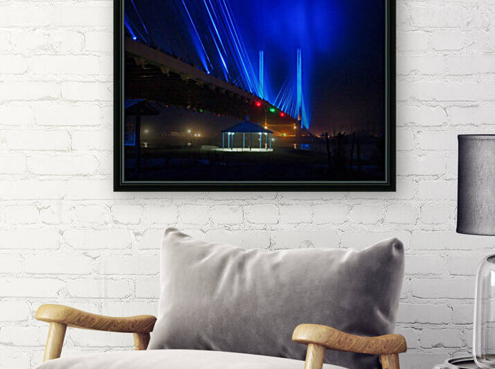 Foggy Night at the Indian River Bridge by Bill Swartwout Photography