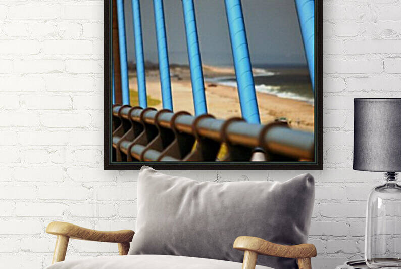 Indian River Bridge Cable Stay Abstract by Bill Swartwout Photography