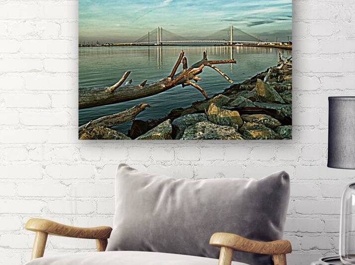 Indian River Bridge with Driftwood by Bill Swartwout Photography