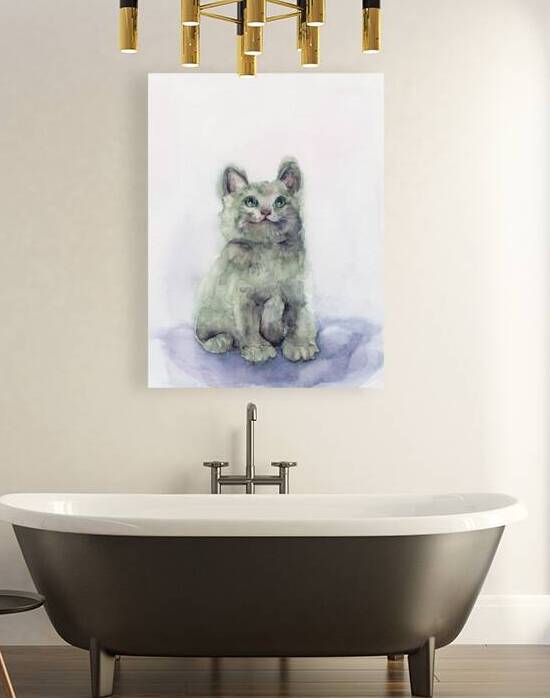 Funny little cat portrait  by Karen Kaspar