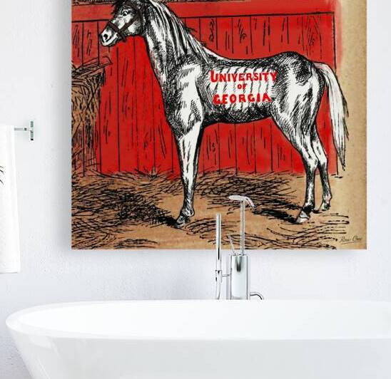 Early 1900s University of Georgia Horse Art by Row One Brand