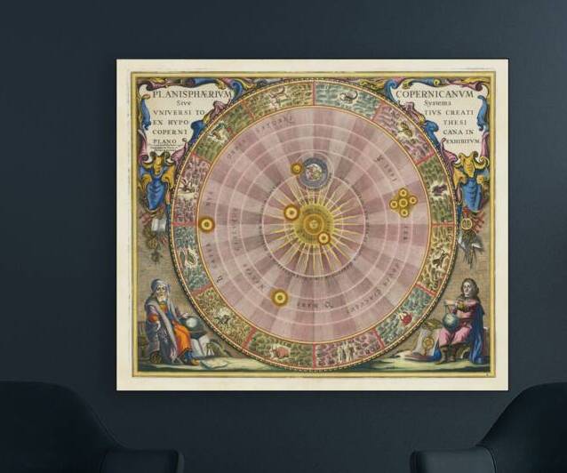  Planisphaerium Copernicanum by Cellarius Published 1708  by Posh Print