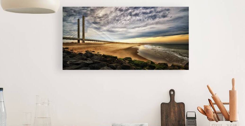 North Beach at Indian River Inlet and Bridge by Bill Swartwout Photography