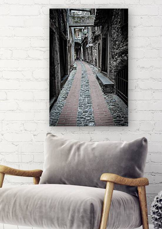 Ancient Carrugio Alley in the Medieval Village of Dolceacqua Ita by Paolo Modena
