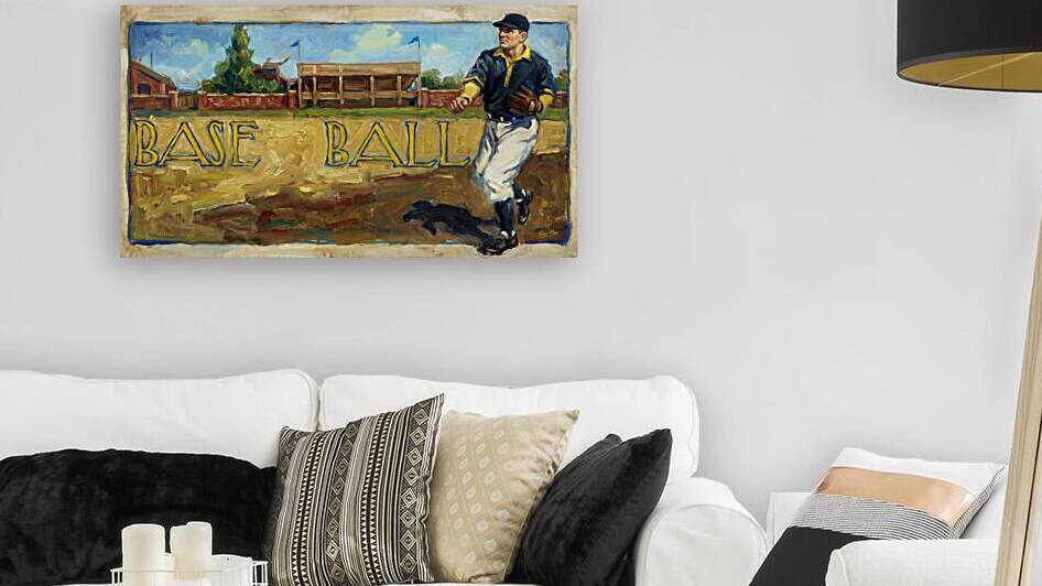 Early 1900s Michigan Wolverines Baseball Art Remix by Row One Brand
