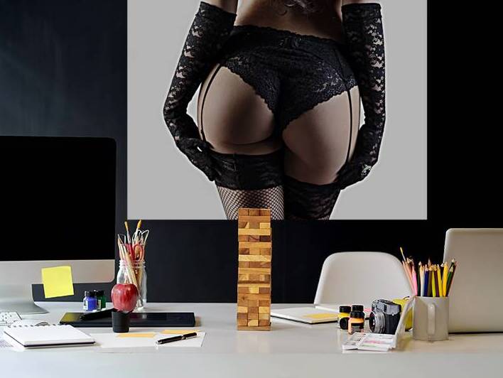 Woman in laced lingerie by Jelena Jovanovic Fine Art