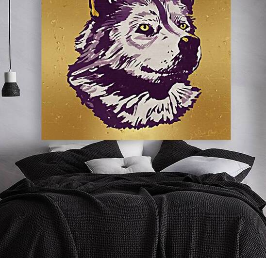 1940s Washington Husky Art Remix by Row One Brand