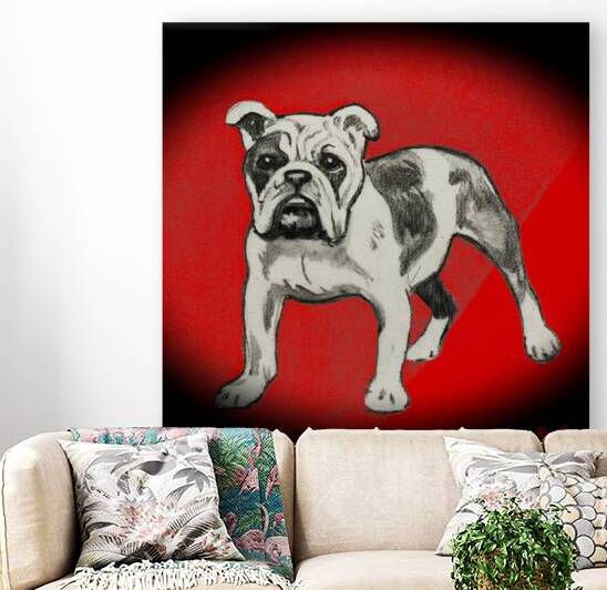 1930s Georgia Bulldog Art Remix by Row One Brand