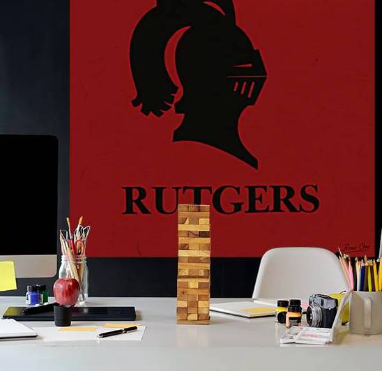 1970s Rutgers Art by Row One Brand