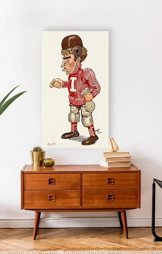 Early 1900s Indiana Hoosiers Quarterback Art by Row One Brand
