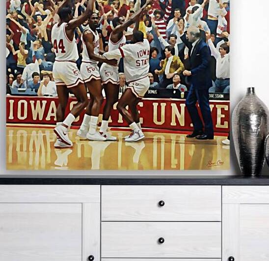 1986 Iowa State Cyclones Basketball Celebration by Row One Brand