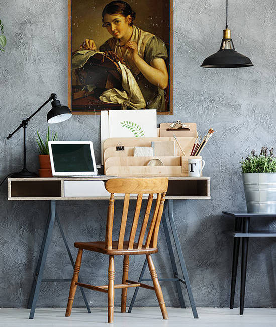 Lace making beauty by Vasily Tropinin