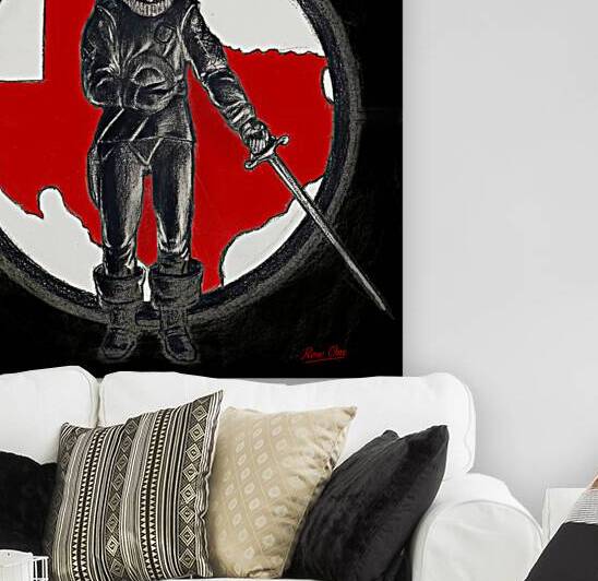 Vintage Texas Tech Art by Row One Brand