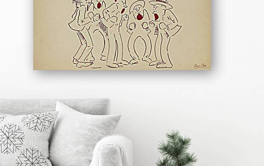 Early 1900s Indiana Fans Art by Row One Brand