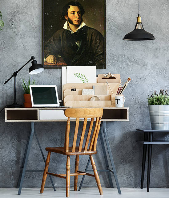 Portrait of Alexander Pushkin by Vasily Tropinin