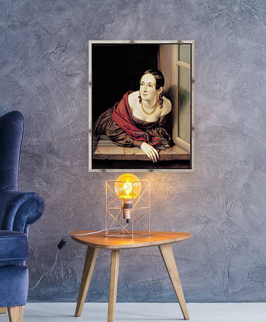 Woman at the window by Vasily Tropinin