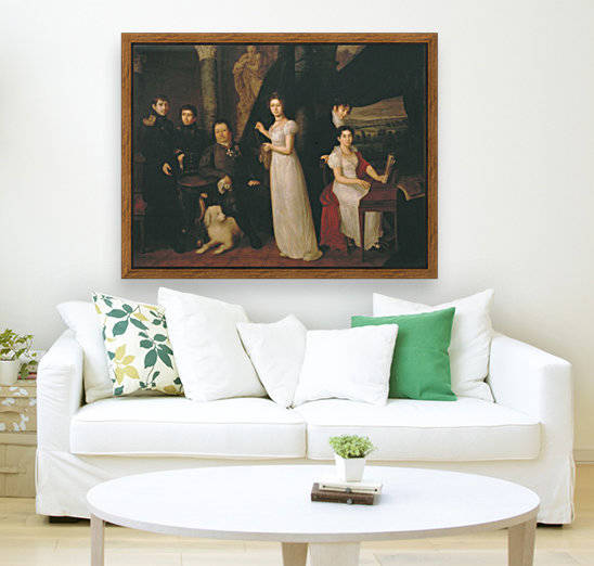 Family portrait of counts Morkovs by Vasily Tropinin