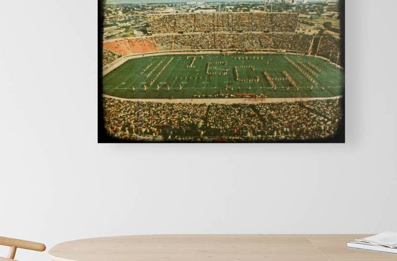 1970s Texas Tech Clifford B and Audrey Jones Stadium Viewfinder by Row One Brand