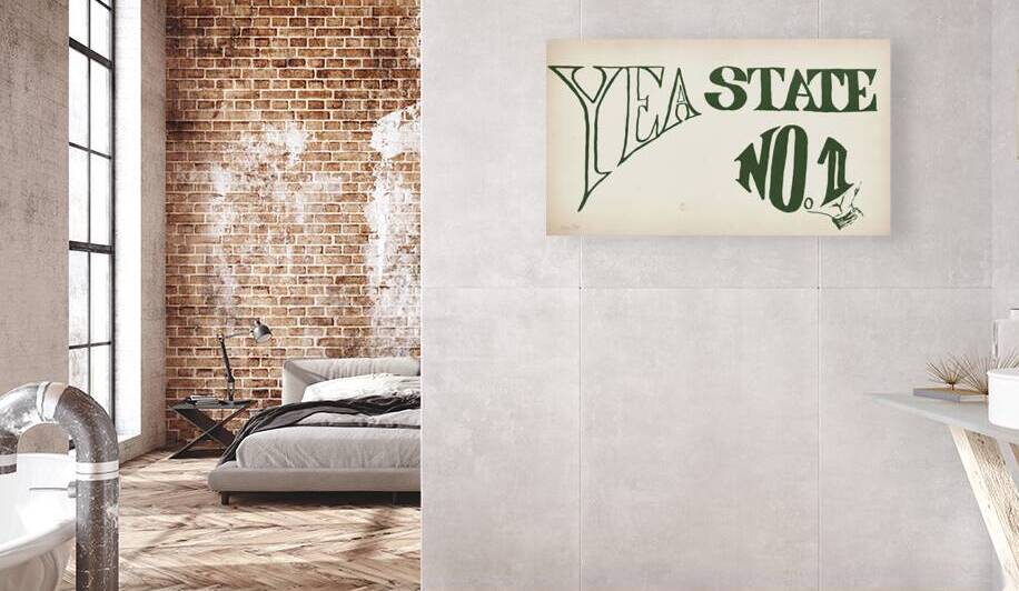 1966 Michigan State Number 1 Art by Row One Brand