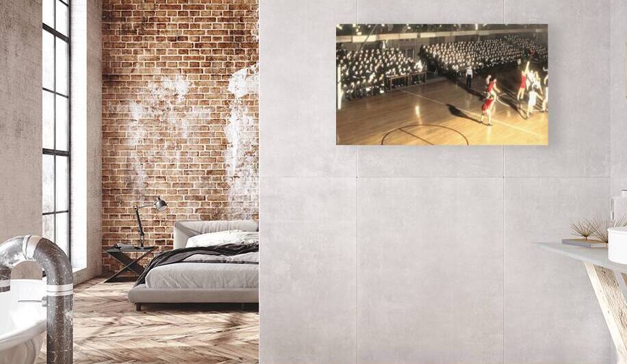 1930s Iowa State vs. Oklahoma Basketball Art by Row One Brand