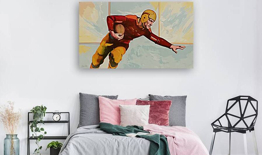 1930 Football Art Remix by Row One Brand