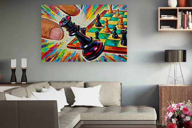 1973 Chess Art Remix by Row One Brand