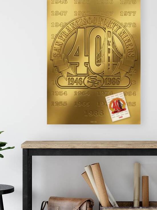 1986 San Francisco 49ers Cover Art Remix by Row One Brand