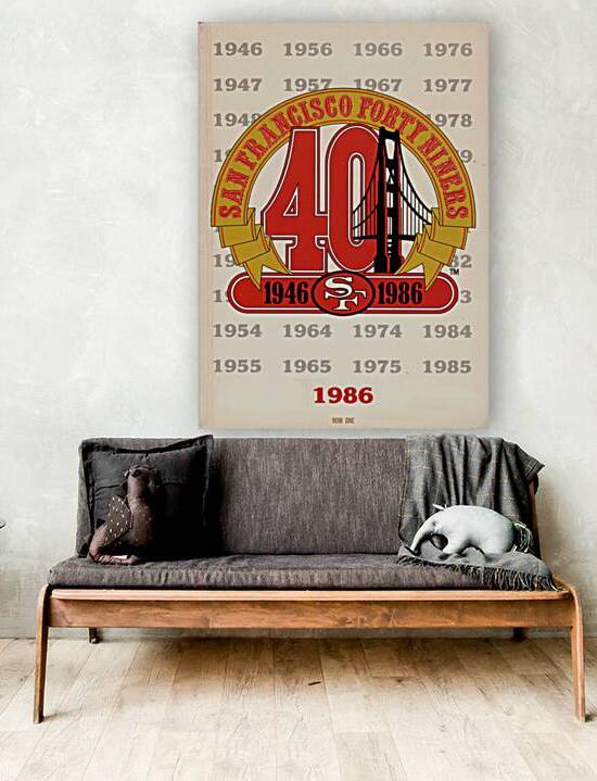 1986 Forty Niners Art by Row One Brand