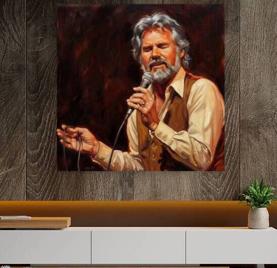 1980s Kenny Rogers Concert Art by Row One Brand