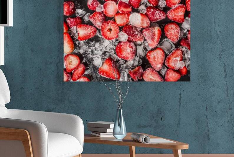 Frozen Strawberries by Jorgo