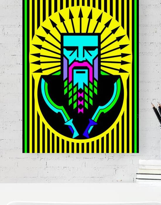 Vibrant Mesopotamian Warrior by Sumer Paintings