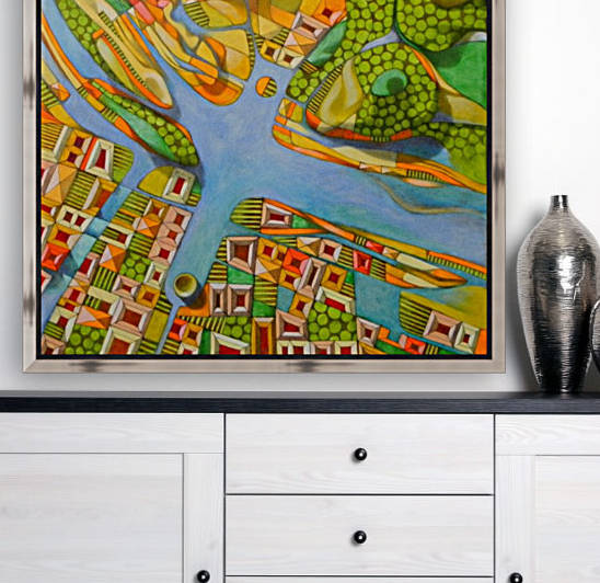 imaginary map of turin by federicocortese