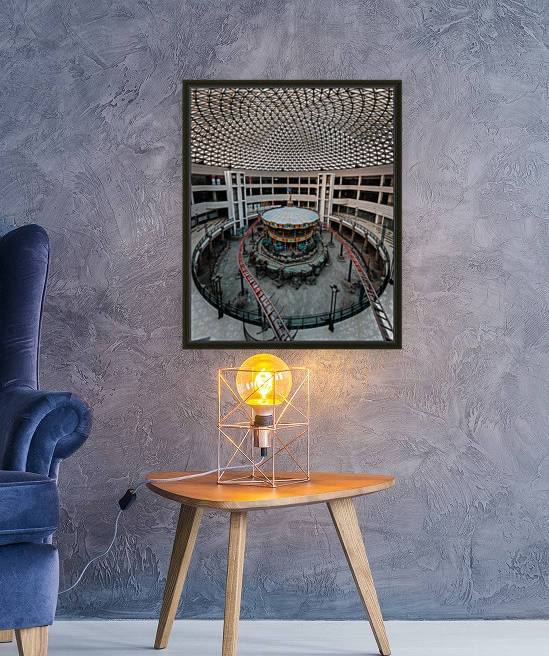 Abandoned Carousel Inside Dead Mall by Steve Ronin