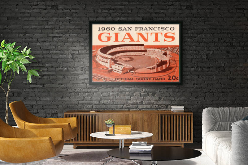 1960 San Francisco Giants Candlestick Park Art by Row One Brand