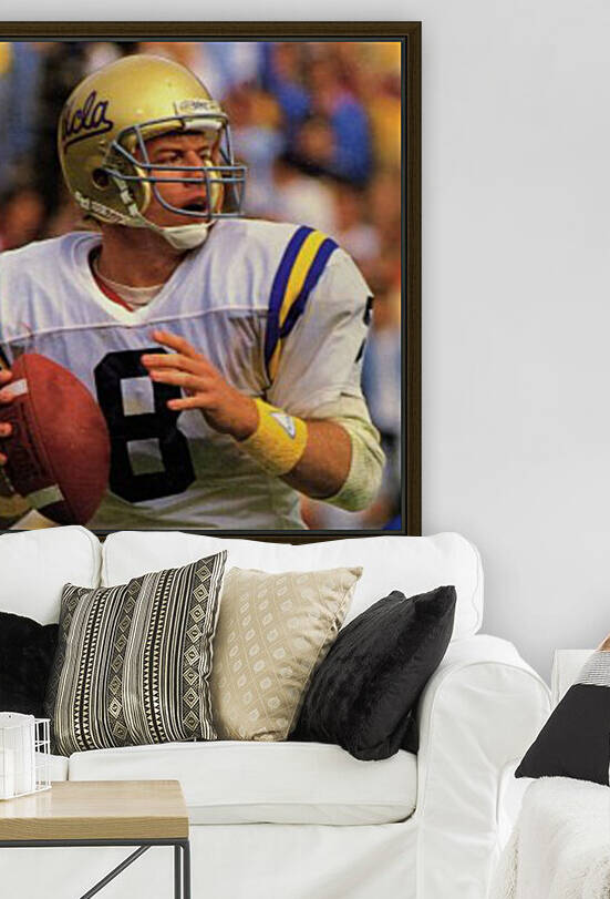 1988 UCLA Bruins Troy Aikman Vintage Football Art Print | Relive a Legendary Season by Row One Brand