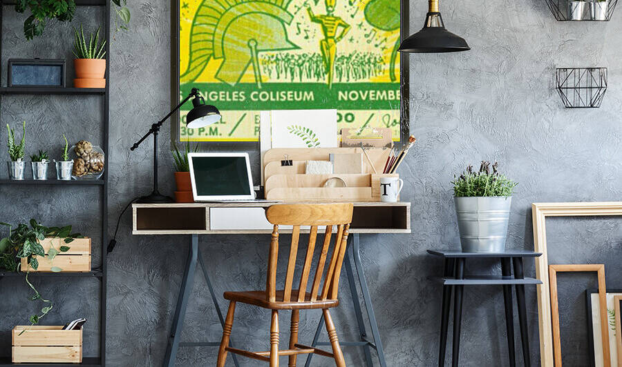 1964 USC vs. Notre Dame Ticket Art | Iconic Football Rivalry History by Row One Brand