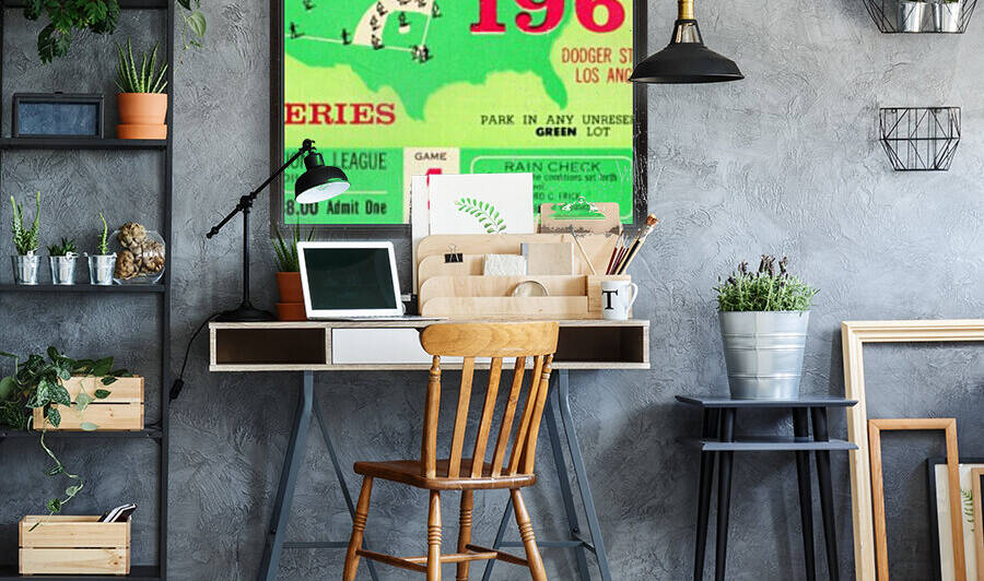 1965 World Series Ticket Stub Game 4 by Row One Brand