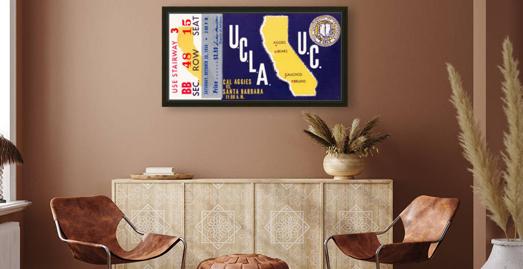 1954 UCLA Bruins vs. California Bears by Row One Brand