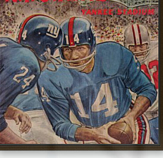 1963 New York Giants Football Program Art by Row One Brand