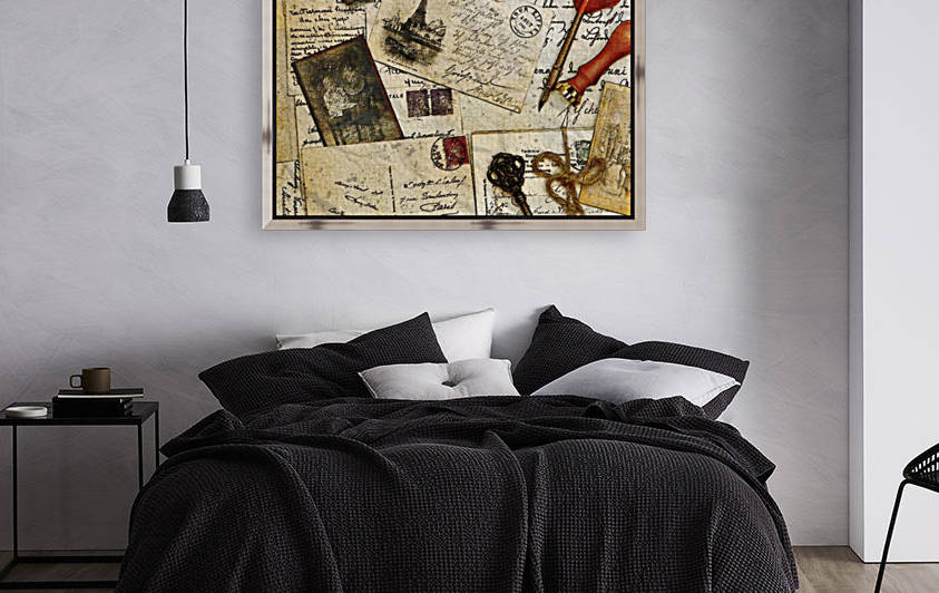 vintage post card letter pen ink by Shamudy