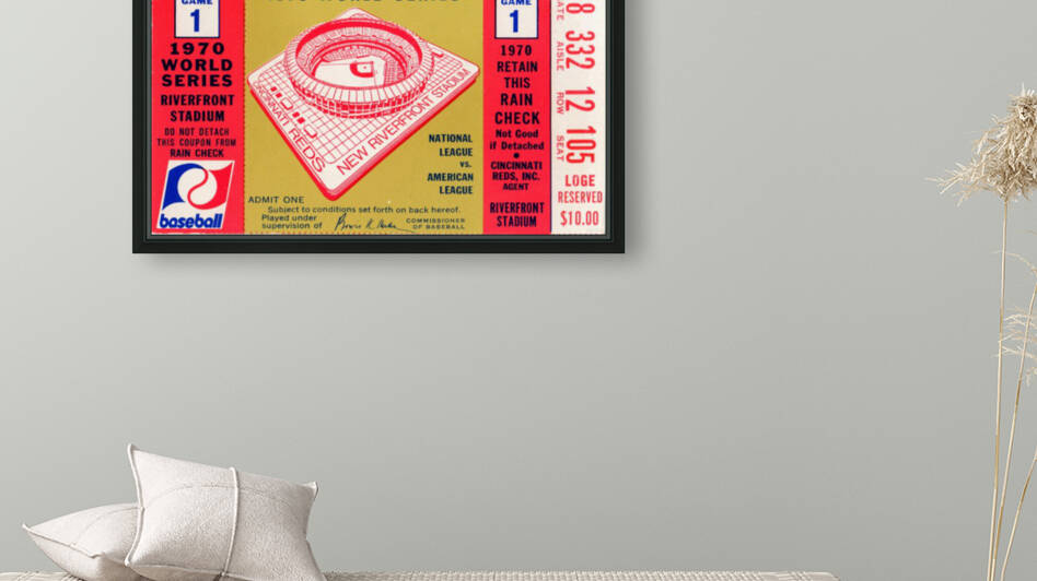 1970 World Series Ticket Game 1 Stub Print by Row One Brand
