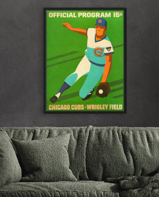 1972 Chicago Cubs Program Art by Row One Brand
