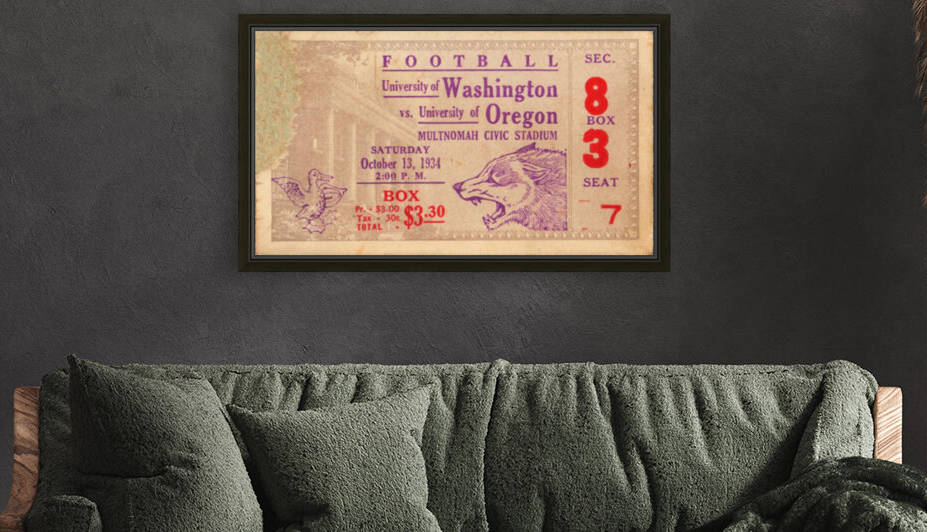 1934 Oregon vs. Washington by Row One Brand