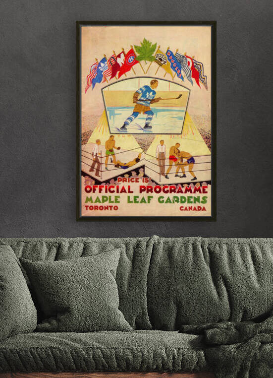 1932 Toronto Maple Leafs Program Art by Row One Brand