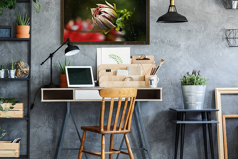 Dahlia On Dahlia Pillow by Joy Watson