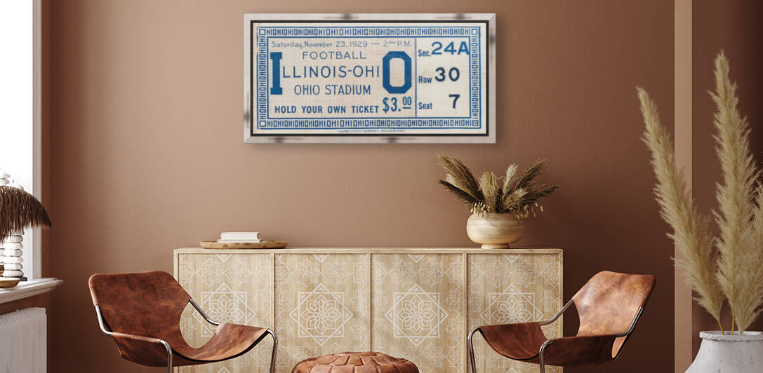 1929 Illinois vs. Ohio State by Row One Brand