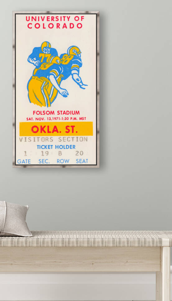 1971 Oklahoma State vs. Colorado by Row One Brand